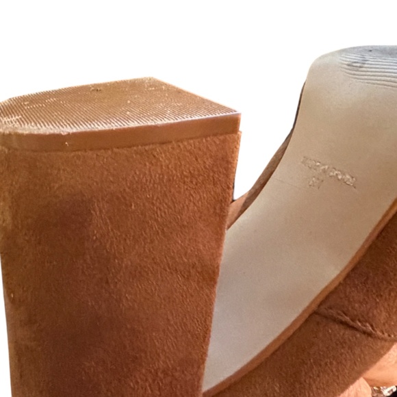 Steve Madden Nifty Pointed Toe Over the Knee Boots - Congac Brown Suede Size 8 - Picture 11 of 16